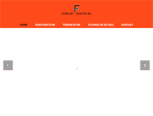 Tablet Screenshot of fenplast-fensterag.ch